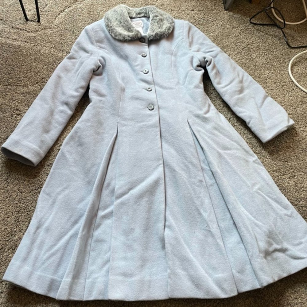 Talbots Kids Blue Dress Coat